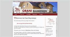 Desktop Screenshot of orani-raumdesign.com