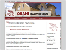 Tablet Screenshot of orani-raumdesign.com